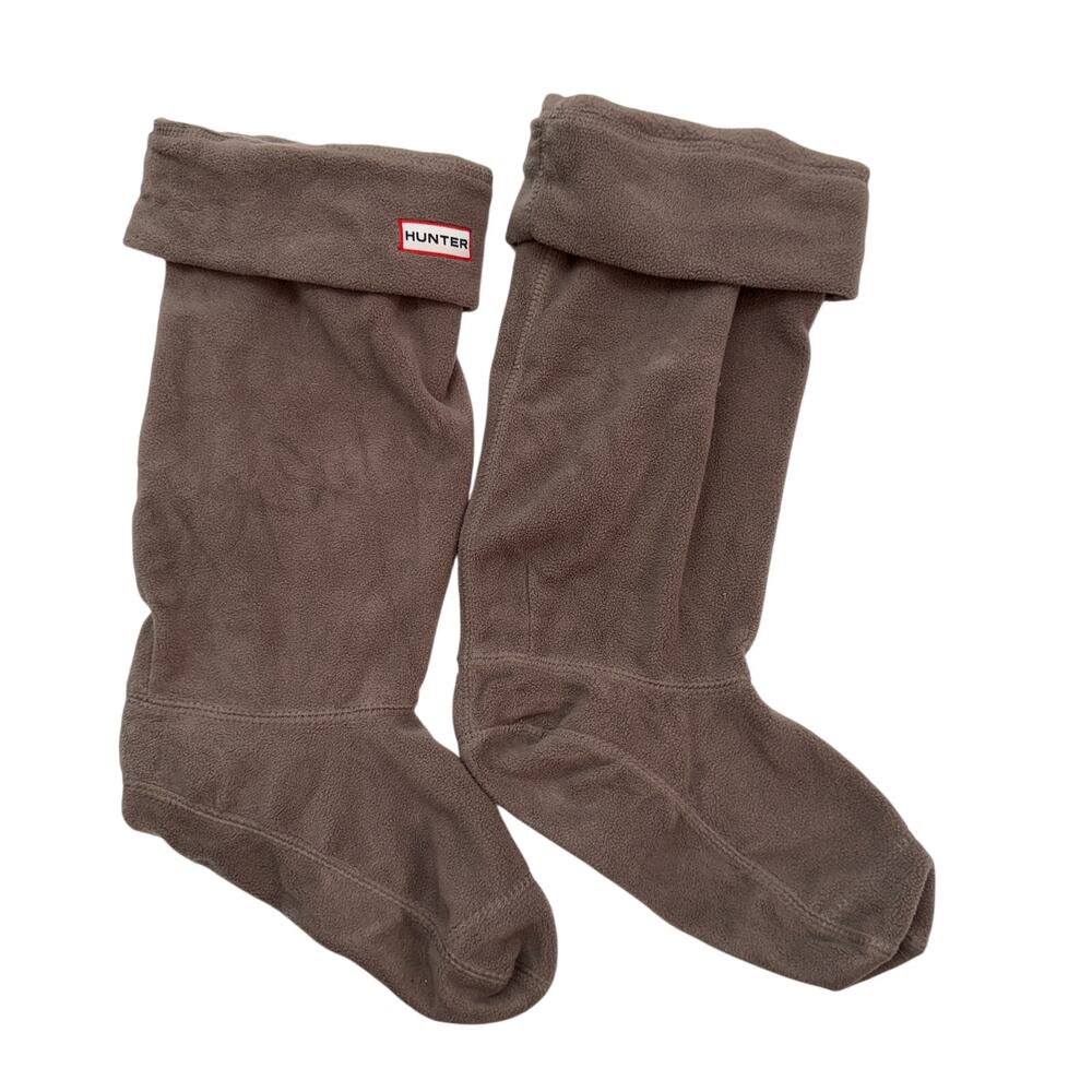 Hunter Brown Fleece Boot Socks XL 11-13